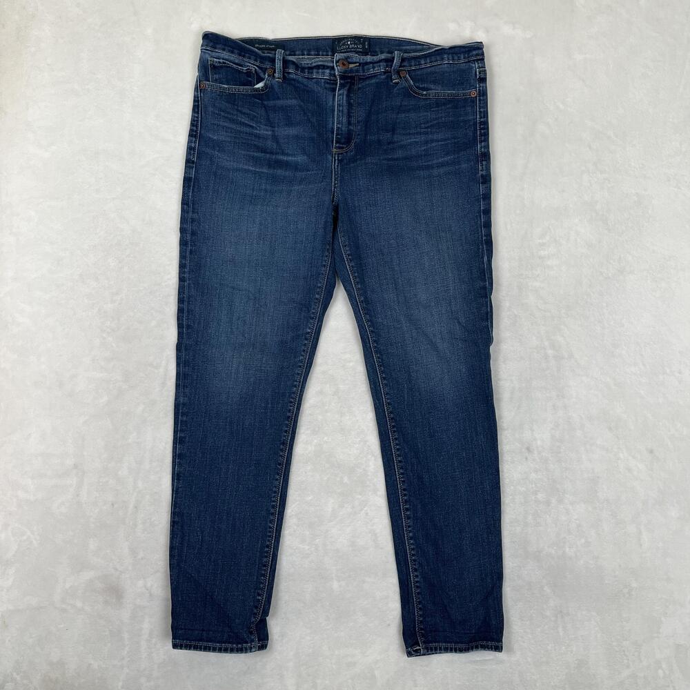 Lucky Brand Brooke Skinny Jeans Womens 14 Blue Medium Wash Stretch Denim